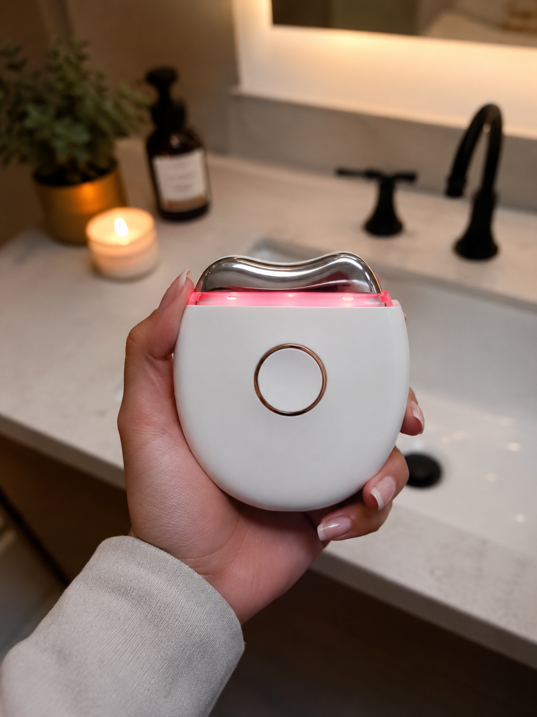 EMS Electric Sculpt & Glow Gua Sha with Hot & Cold Therapy
